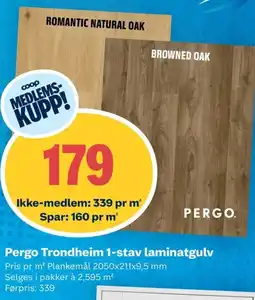 Coop Obs Pergo Trondheim 1-stav laminatgulv tilbud