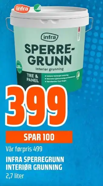 Coop Obs Infra Sperregrunn interiør grunning tilbud