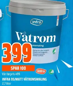 Coop Obs Infra 05/matt våtromsmaling tilbud