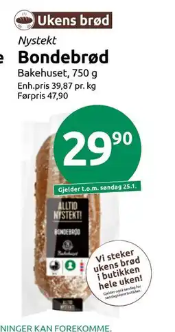 Joker Bondebrød tilbud