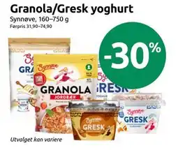 Joker Granola/Gresk yoghurt tilbud