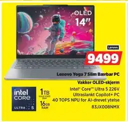 POWER Lenovo Yoga 7 Slim Bærbar PC tilbud