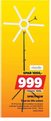 POWER dacota DPRLTP90W tilbud