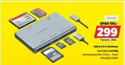 POWER USB 3.0 5-i-1 kortleser tilbud