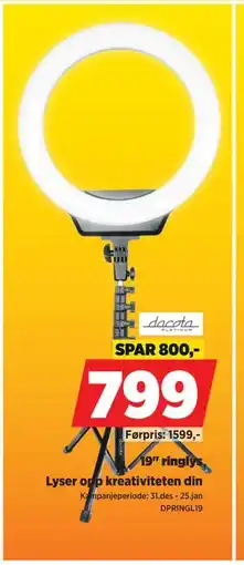 POWER 19 ringlys tilbud