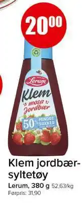 Spar Klem jordbærsyltetøy tilbud