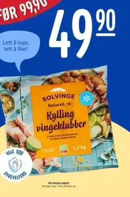 Rema 1000 Solvinge Kylling vingeklubber tilbud