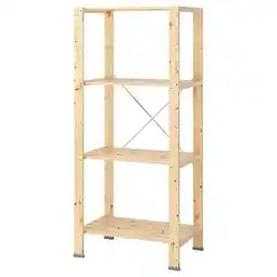 IKEA Hejne 1 seksjon, med fuktbeskyttere/bartre, 78x50x172 cm tilbud