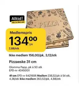 Storcash Pizzaeske tilbud