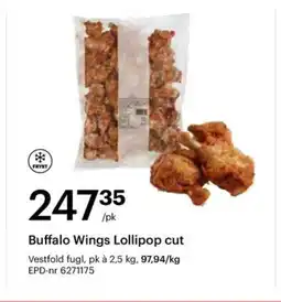 Storcash Buffalo Wings Lollipop cut tilbud