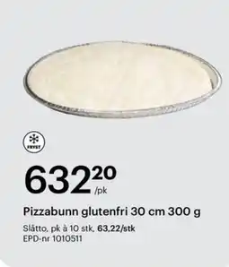 Storcash Pizzabunn glutenfri 30 cm tilbud
