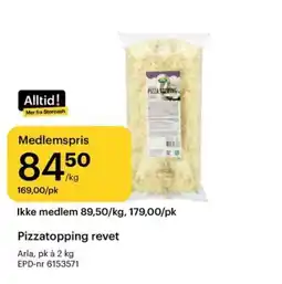 Storcash Pizzatopping revet tilbud