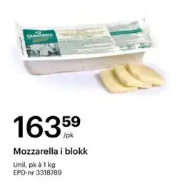 Storcash Mozzarella i blokk tilbud