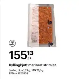 Storcash Kyllingkjøtt marinert strimlet tilbud