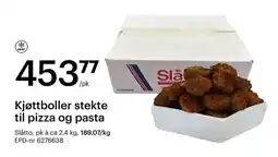 Storcash Kjøttboller stekte til pizza og pasta tilbud