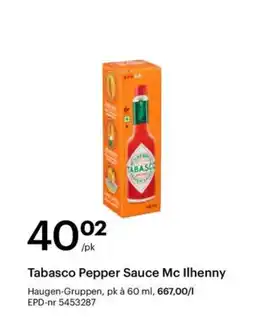 Storcash Tabasco Pepper Sauce Mc Ilhenny tilbud