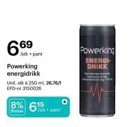 Storcash Powerking energidrikk tilbud
