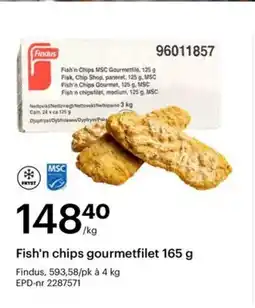 Storcash Findus Fish'n chips gourmetfilet tilbud