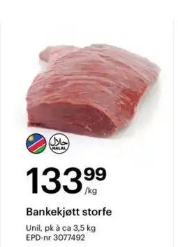 Storcash Bankekjøtt storfe tilbud