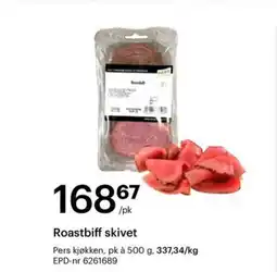 Storcash Roastbiff skivet tilbud
