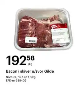 Storcash Bacon i skiver u/svor Gilde tilbud