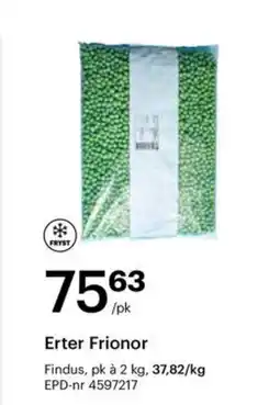 Storcash Erter Frionor tilbud
