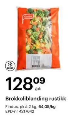 Storcash Findus Brokkoliblanding rustikk tilbud