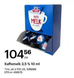 Storcash TINE Kaffemelk 3,5 % tilbud