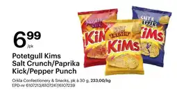 Storcash Potetgull Kims Salt Crunch/Paprika Kick/Pepper Punch tilbud
