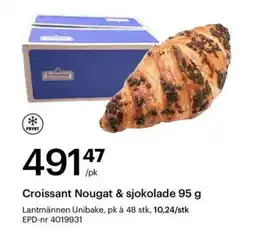 Storcash Croissant Nougat & sjokolade tilbud
