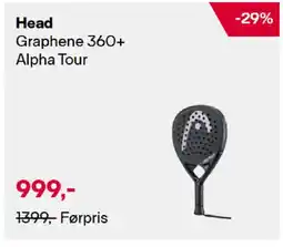 XXL Sport Head Graphene 360+ Alpha Tour tilbud