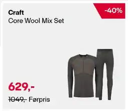 XXL Sport Craft Core Wool Mix Set tilbud