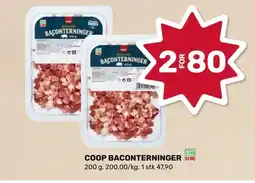 Coop Marked Coop baconterninger tilbud