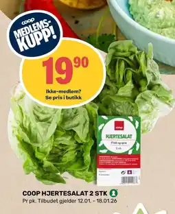 Coop Marked Coop hjertesalat tilbud