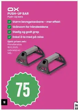 Sport Outlet PUSH-UP BAR tilbud