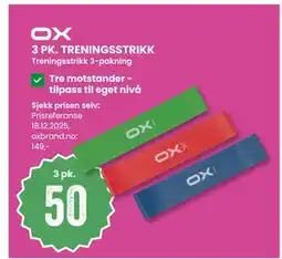 Sport Outlet 3 PK. TRENINGSSTRIKK tilbud