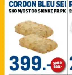 Price Lagerbutikk Cordon bleu sei tilbud