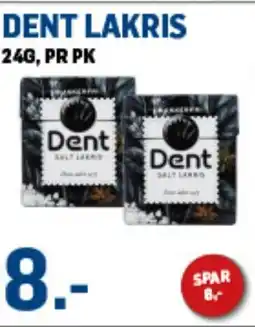 Price Lagerbutikk Dent lakris tilbud