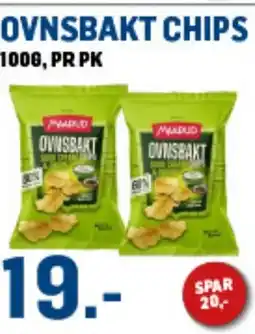 Price Lagerbutikk Ovnsbakt chips tilbud