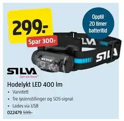 Jula Hodelykt LED 400 lm tilbud