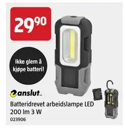 Jula Batteridrevet arbeidslampe LED 200 lm 3 W tilbud