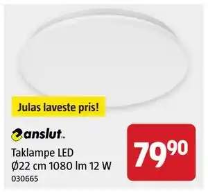 Taklampe LED Ø22 cm 1080 lm 12 W