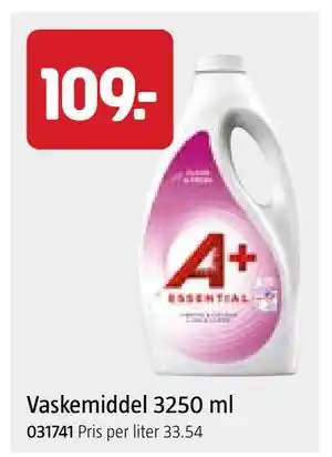 Jula Vaskemiddel 3250 ml tilbud