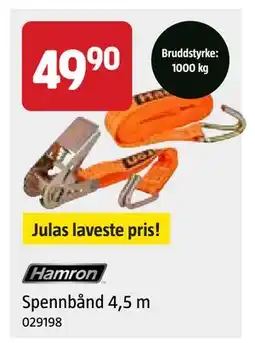 Jula Spennbånd 4,5 m tilbud