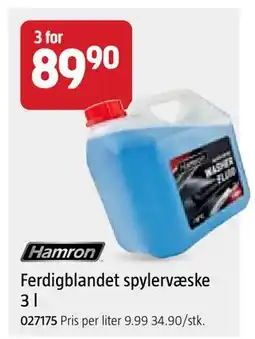 Jula Ferdigblandet spylervæske 3 l tilbud