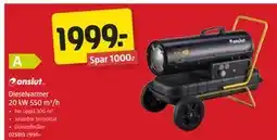 Jula Dieselvarmer 20 kW 550 m³/h tilbud