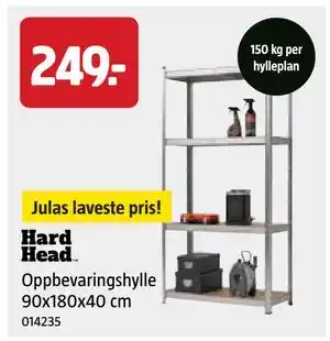 Jula Oppbevaringshylle 90x180x40 cm tilbud