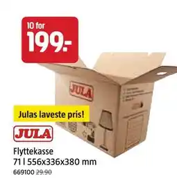 Jula Flyttekasse 71 l 556x336x380 mm tilbud