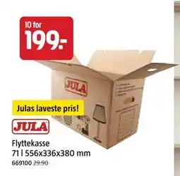 Jula Flyttekasse 71 l 556x336x380 mm tilbud