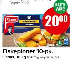 Spar Fiskepinner 10-pk tilbud